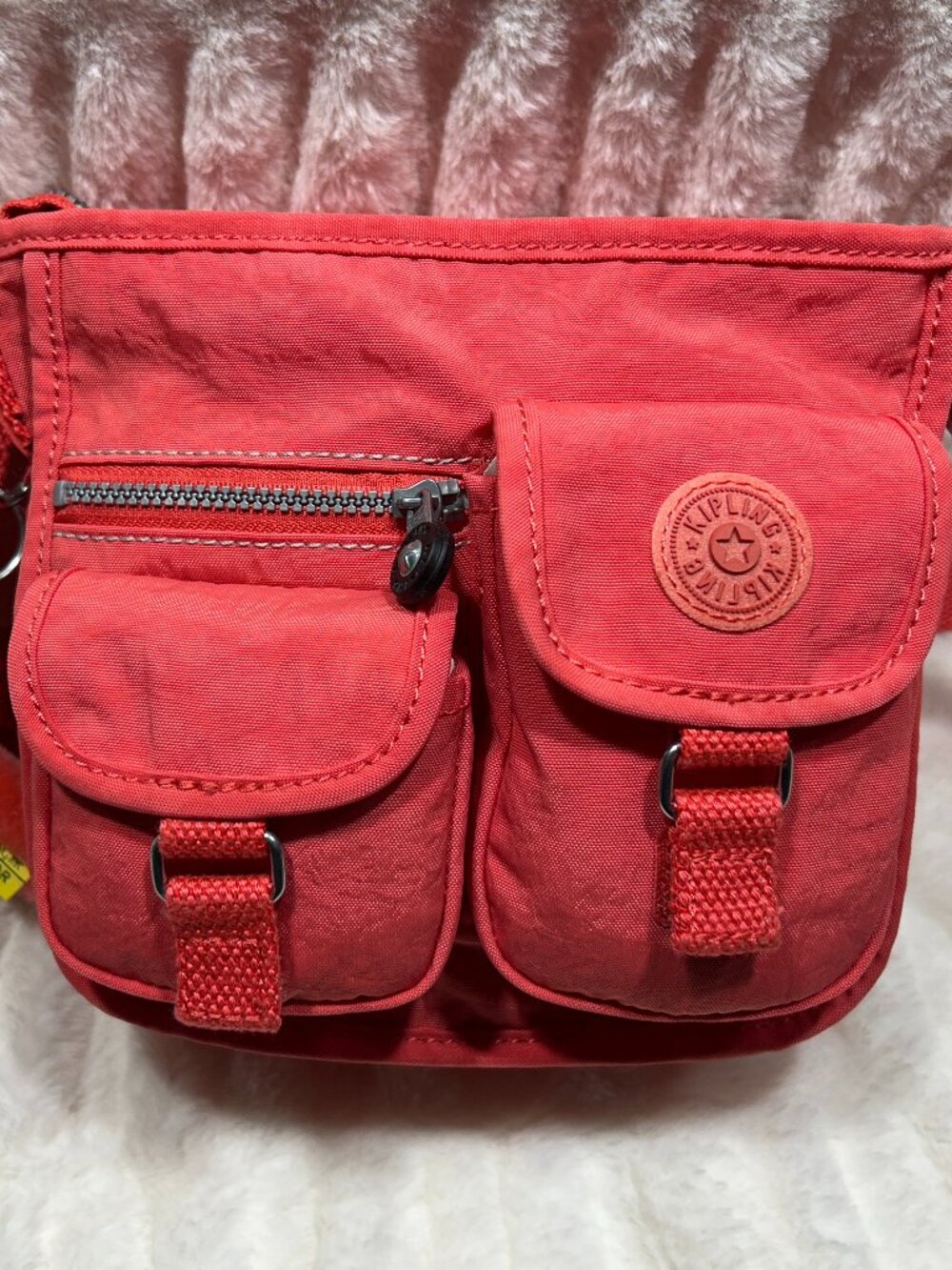 Kipling Crossbody Bag Coral Crush NWOT
